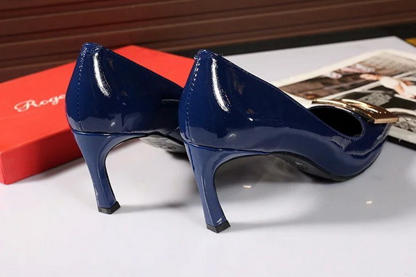 RV Shallow mouth kitten heel Shoes Women--010